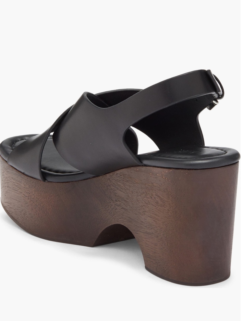 PAIGE Reid Slingback Platform Sandal Black & Brown - Picture 3 of 5